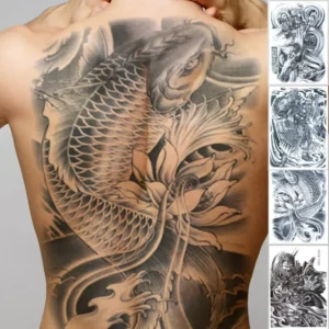 Full Back Large Tattoo Sticker Waterproof Temporary Tattoos